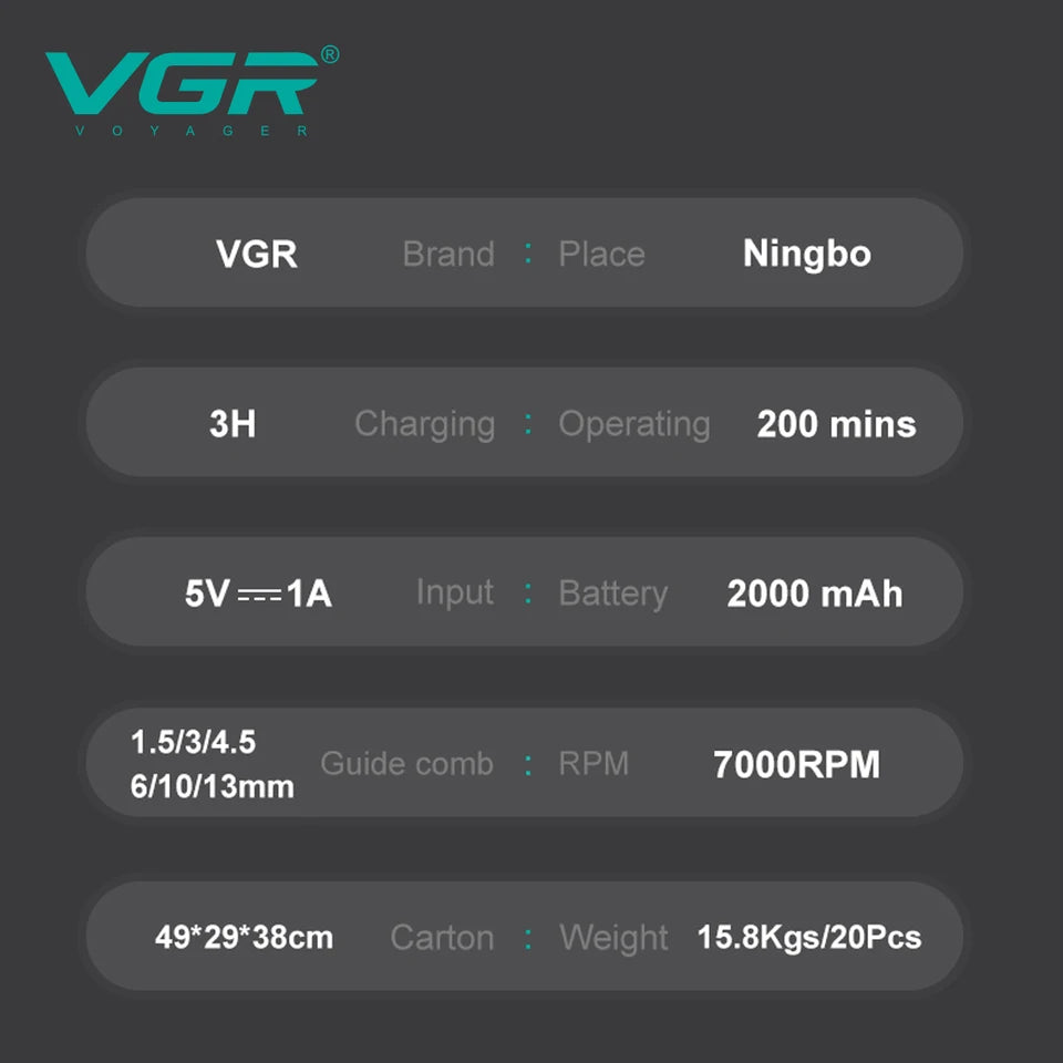 VGR Barber Combo V-196 & V-996 - Super Trim