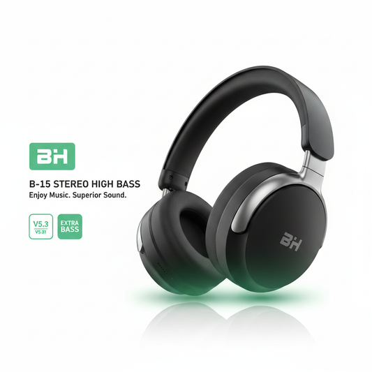 سماعات BH B-15 لاسلكية - Stereo High Bass