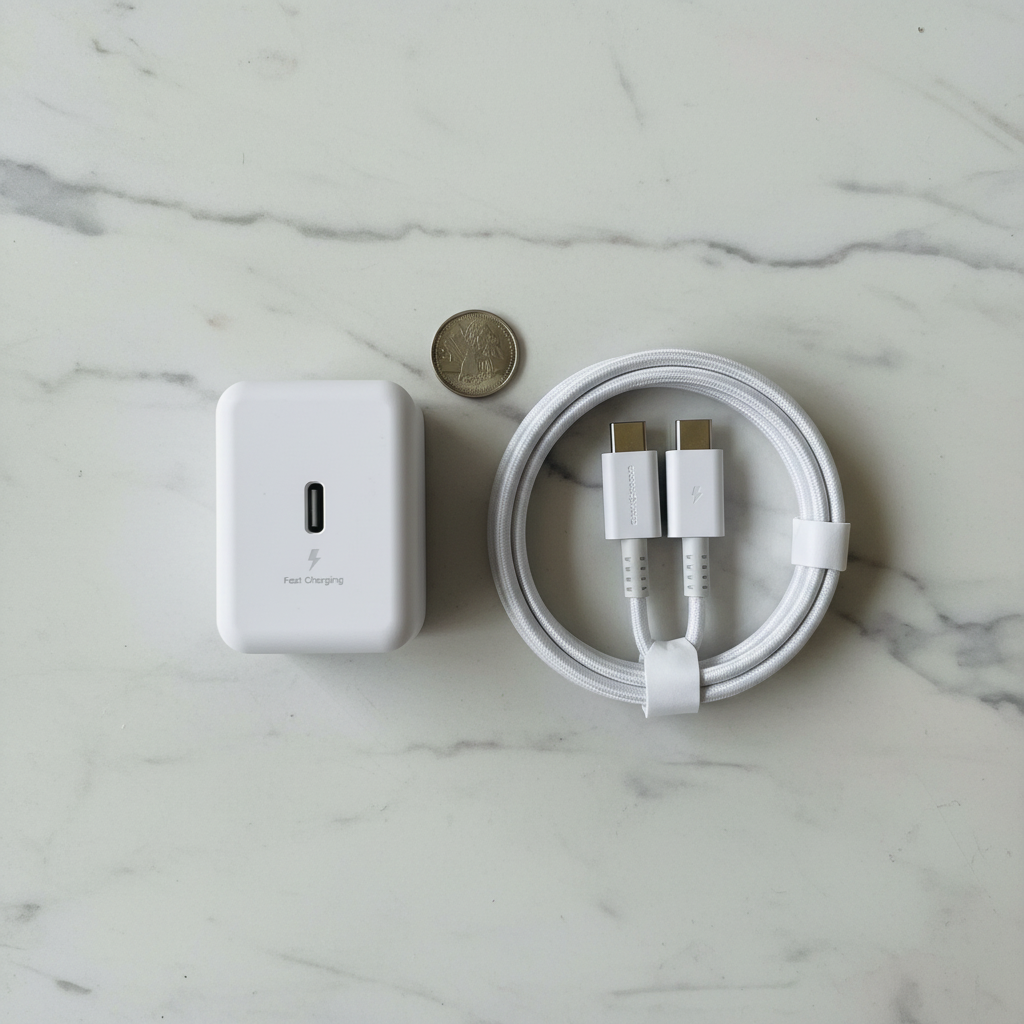 شاحن سامسونج الأصلي 45W PD - شحن فائق السرعة مع كابل USB-C