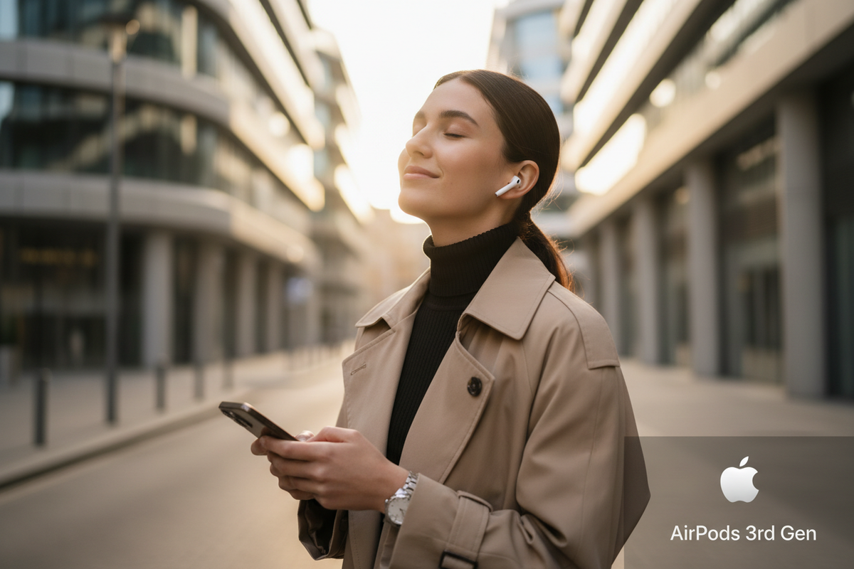 Apple AirPods الجيل الثالث - مع علبة شحن MagSafe