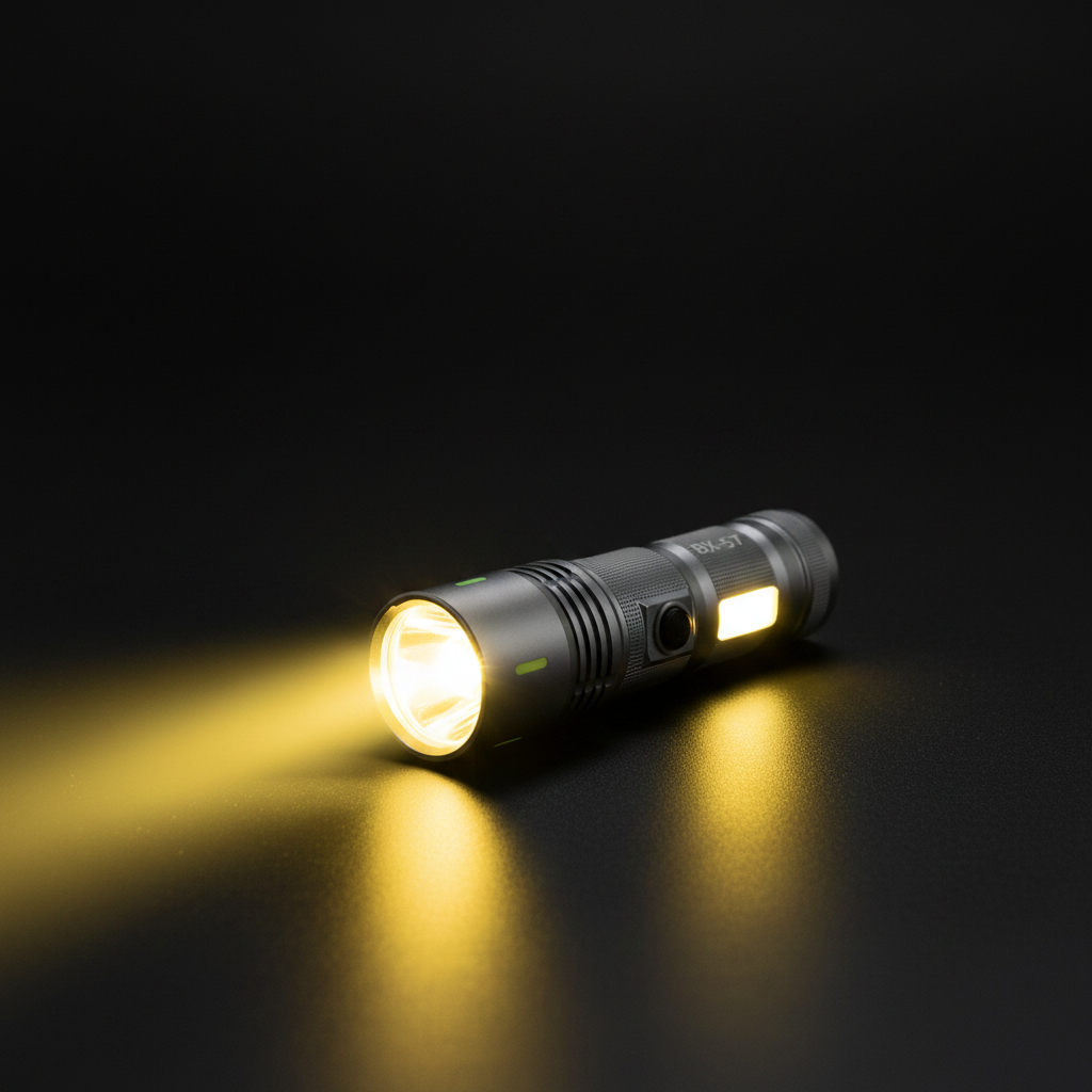 BX-57 Multi Functional Strong Light Flashlight - Tri-Source
